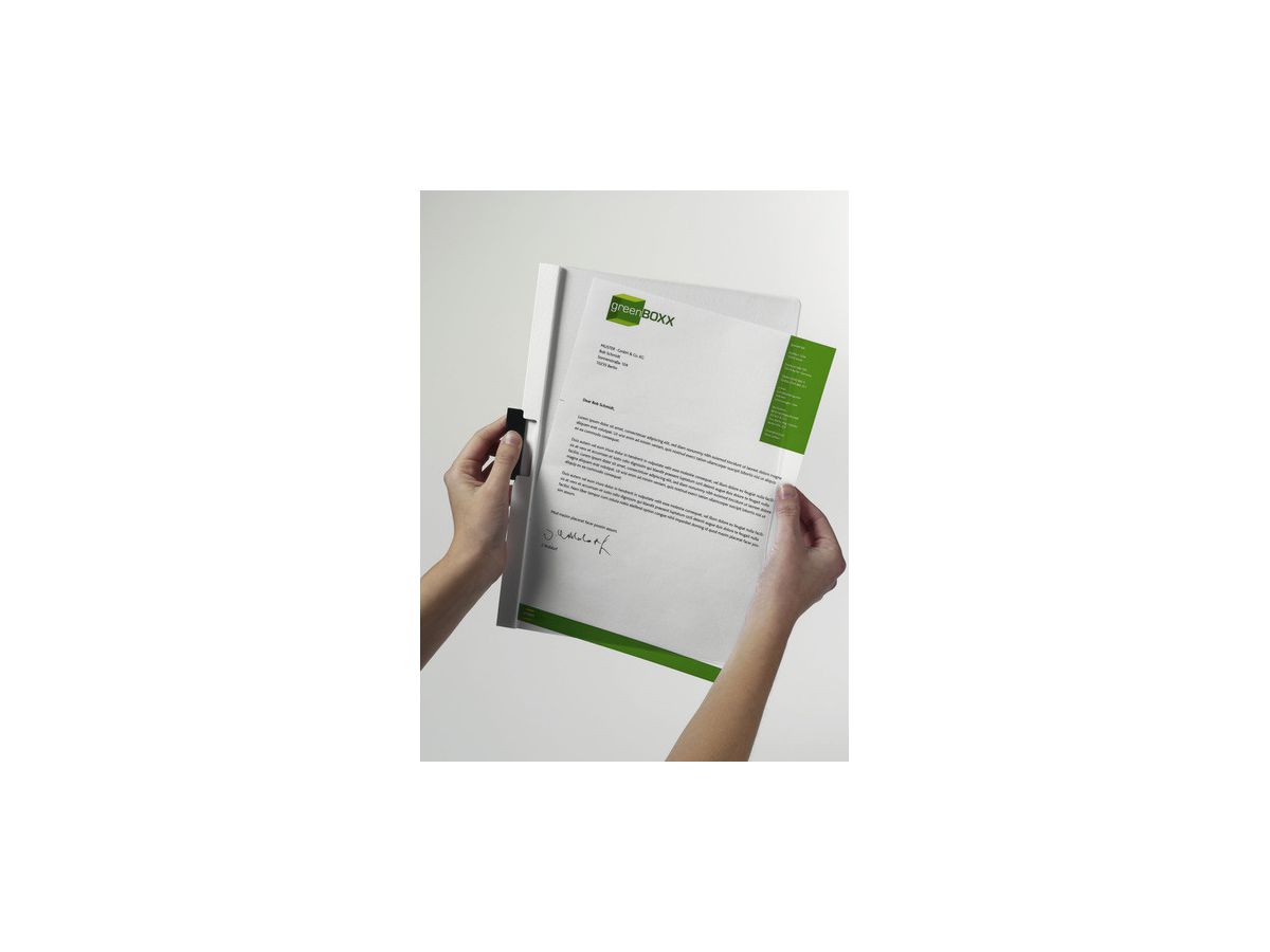 DURABLE Classeur à pince DURACLIP 30 220001 pour 30 feuilles A4 noir (4005546210285)