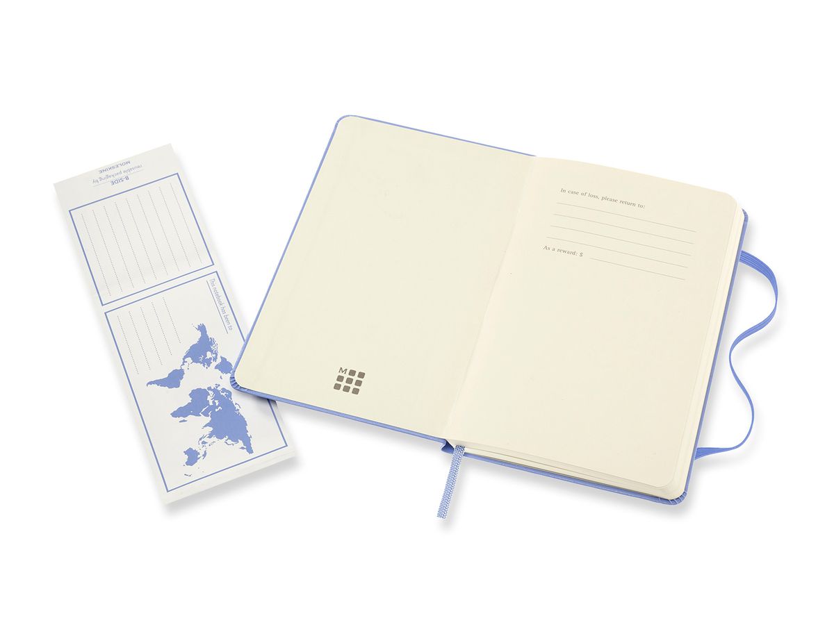 MOLESKINE Notizbuch HC Pocket/A6 850796 liniert,hortensienblau,192 S. (8056420850796)