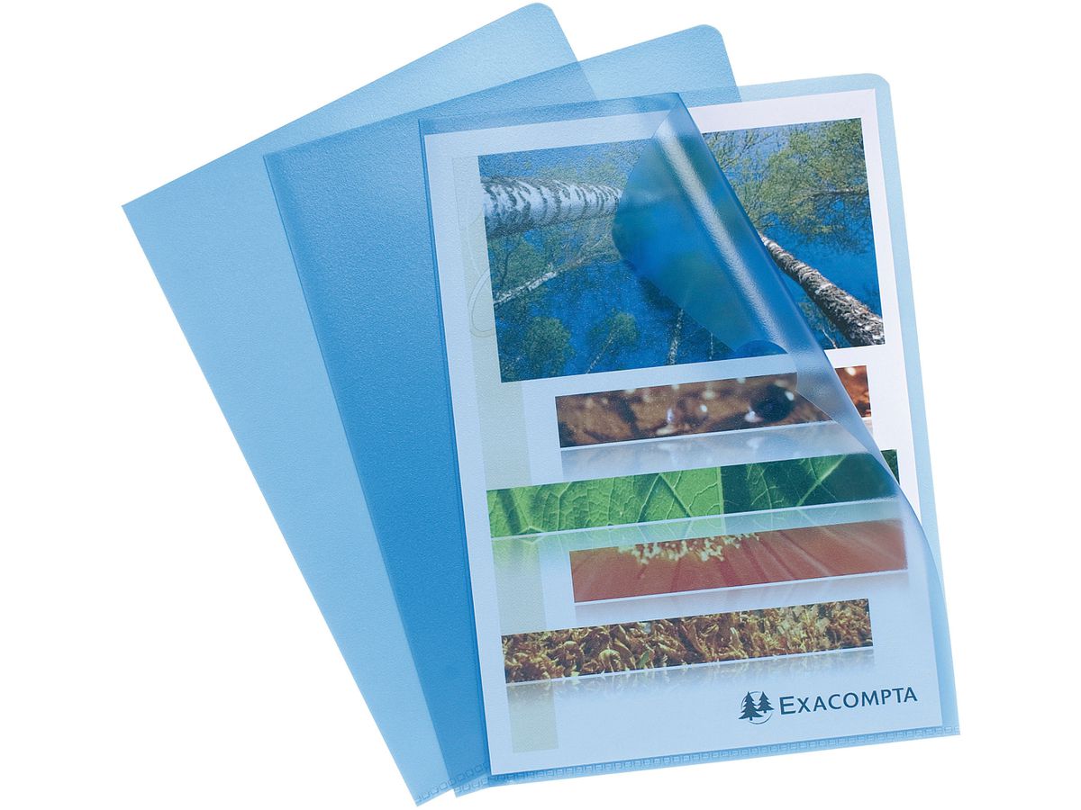 EXACOMPTA Cartelline A4 58522E blu 100 cartelle (3130630585220)