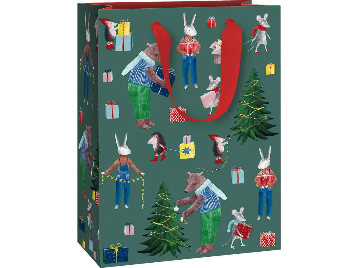 STEWO Sacchetto regalo Melin 2544511147 verde scuro 23x13x30cm (7630050889626)