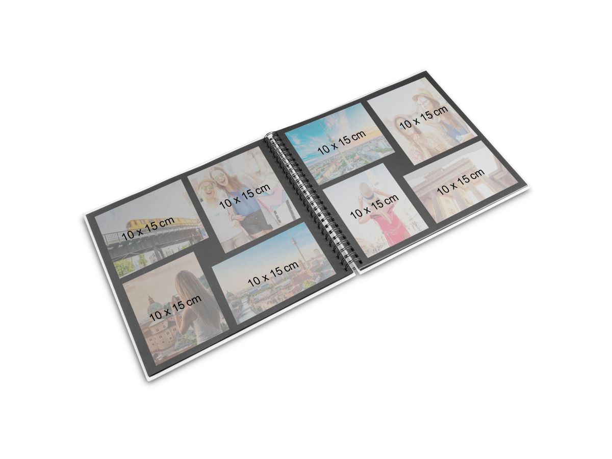 HAMA Spiralalbum Fine Art 36x32cm 9859 terra 25 Blatt (4007249098597)