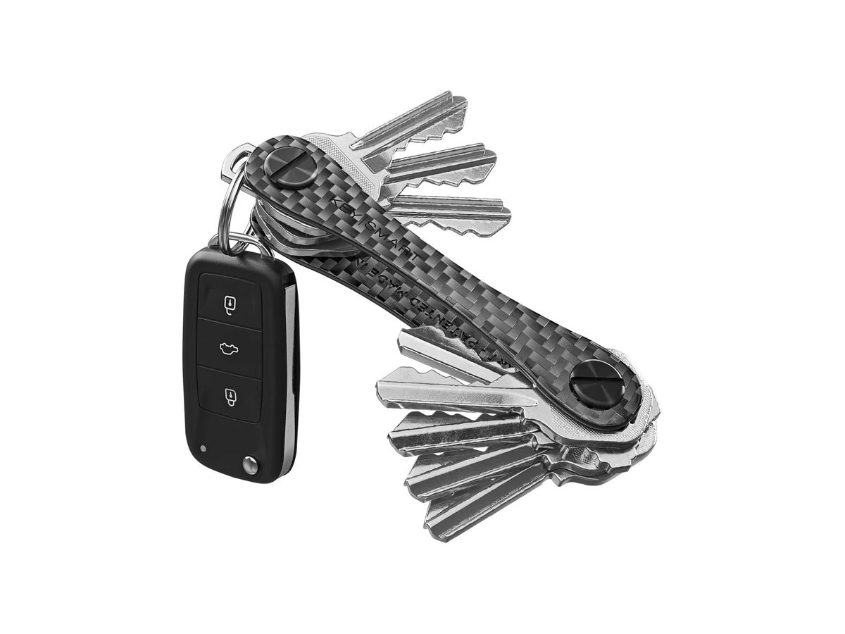 KEYSMART Original Key Holder KS019-CF3K Carbon Fiber 3K 14 Keys (0810024054237)