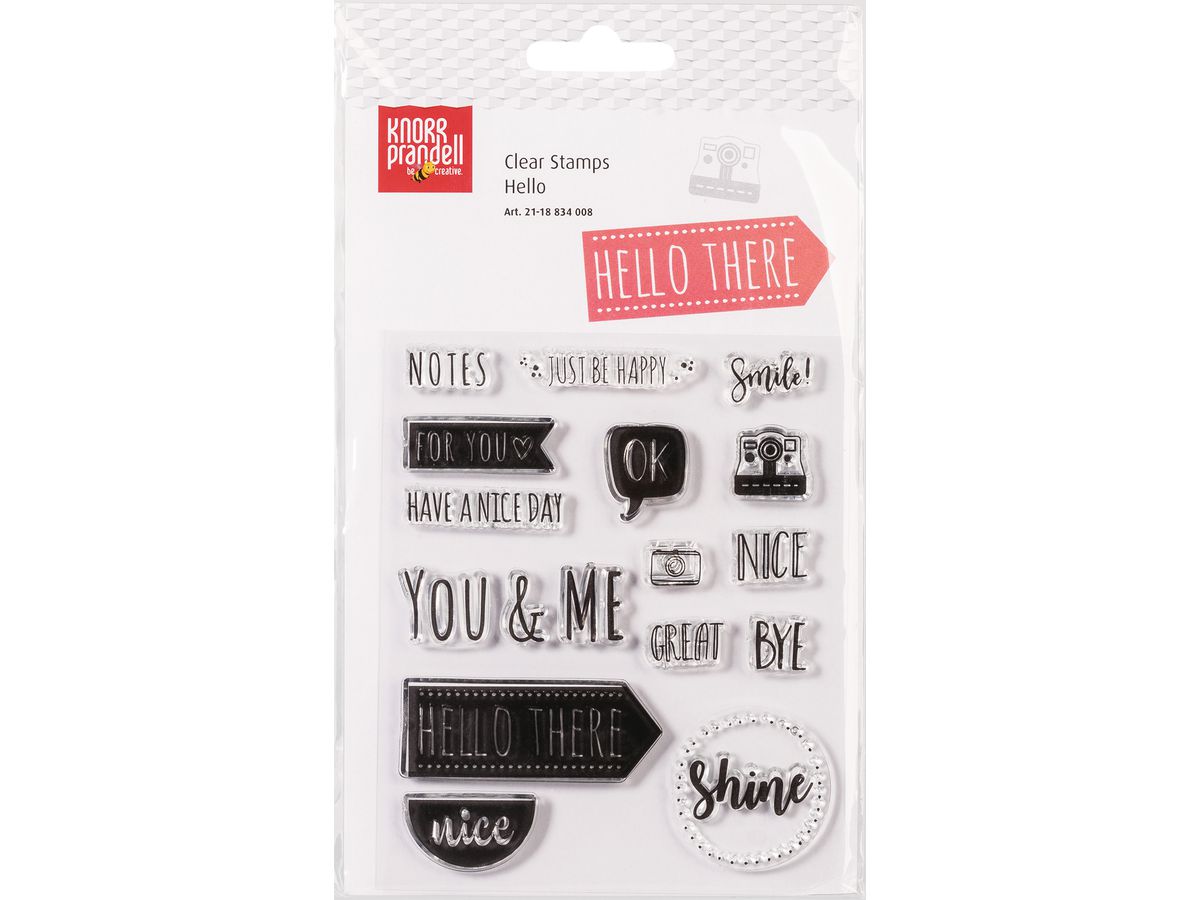 KNORR PRANDELL Motif pour tampon 2118834008 Hello 17 pcs. (4011643965119)