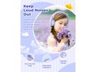 ICLEVER Kids Bluetooth Headphones C03-1702N-33 BTH12, LED, 55h, purple (6934911798395)