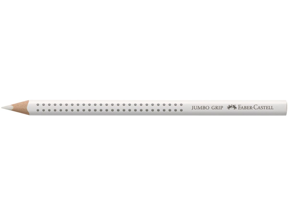 FABER-CASTELL Farbstifte Jumbo GRIP 110901 weiss (4005401109013)