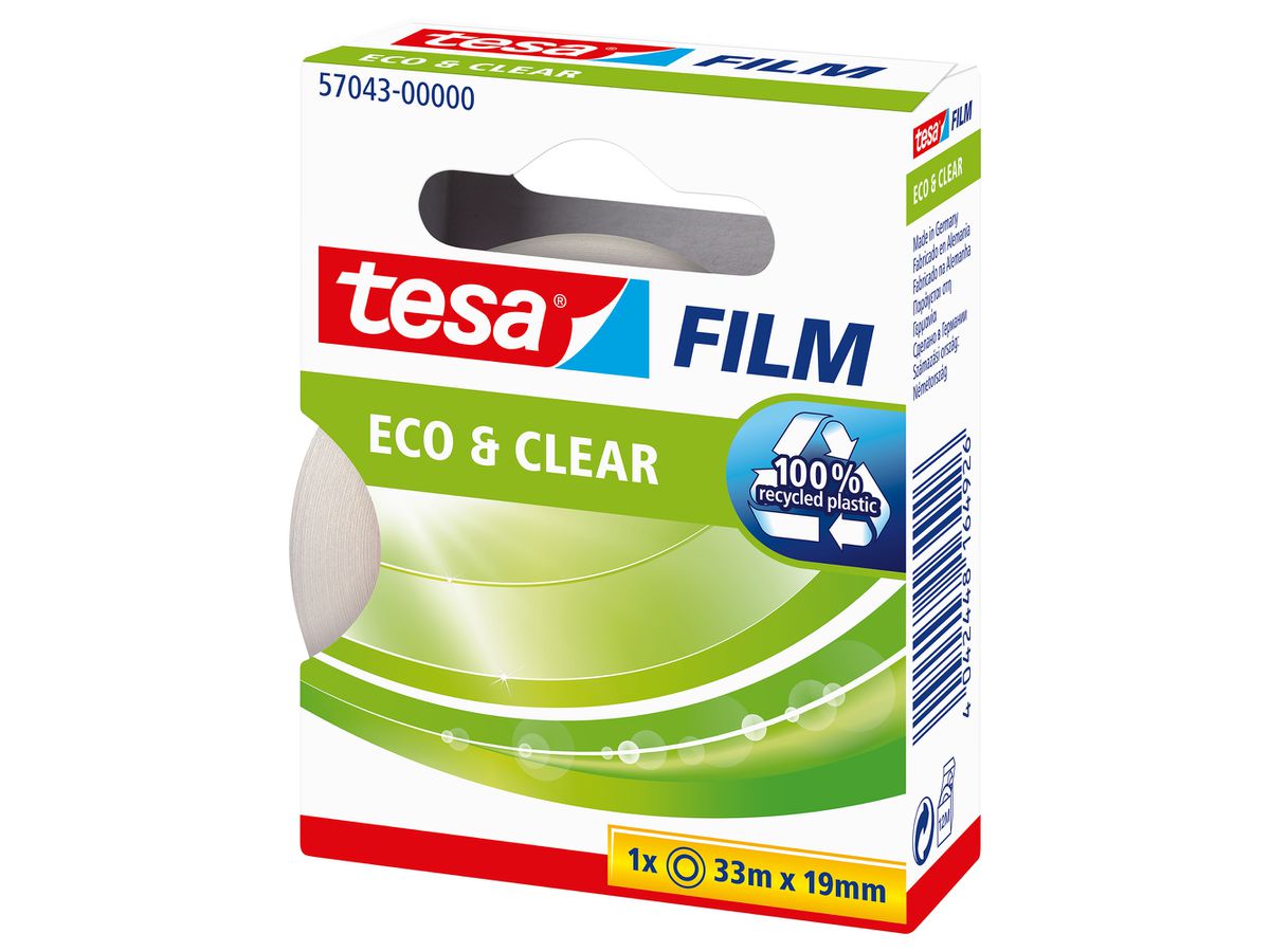 TESA Ruban adhés.eco&clear 33mx19mm 570430000 sans solvant (4042448164926)