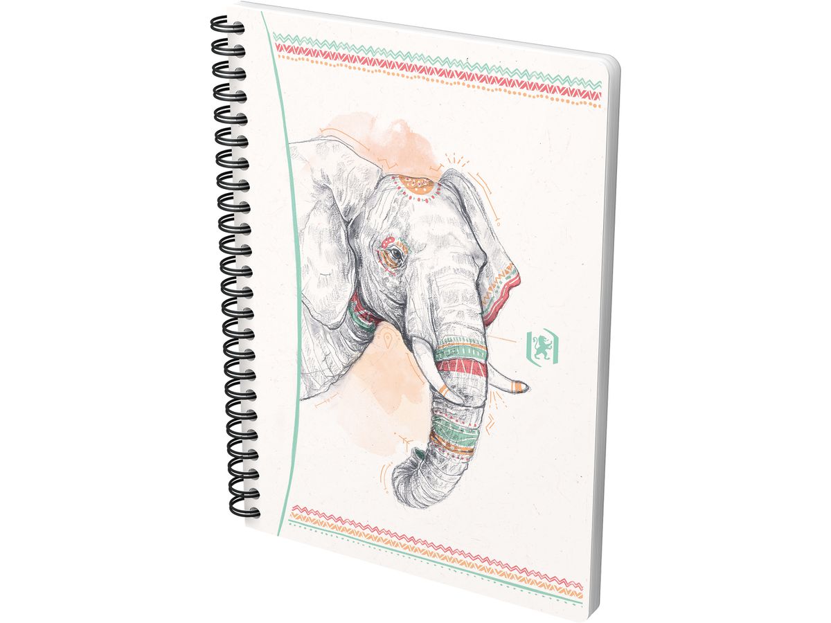 OXFORD Carnet spirales Boho Spirit A5 400153868 ligné, assorti 60 feuilles (3020120178073)