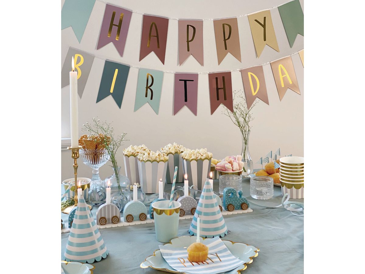 JABADABADO Candlestick T265 blue, numbers 0-9 (7332599002657)