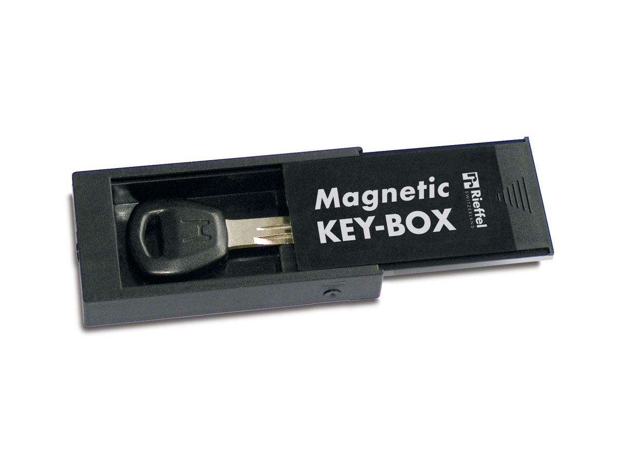 RIEFFEL SWITZERLAND Schlüsselbox 83x14x35mm 8072 SB schwarz, magnetisch (7640115314413)
