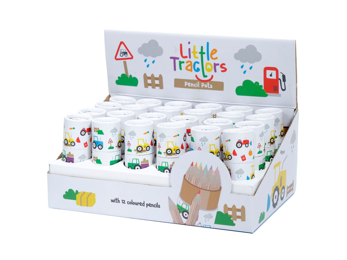 ROOST Crayons de couleur tracteurs PCASE47 12 pcs. (5055071778247)