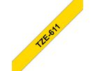 PTOUCH Band, laminiert schwarz/gelb TZe-611 PT-1280VP 6 mm (4977766686624)