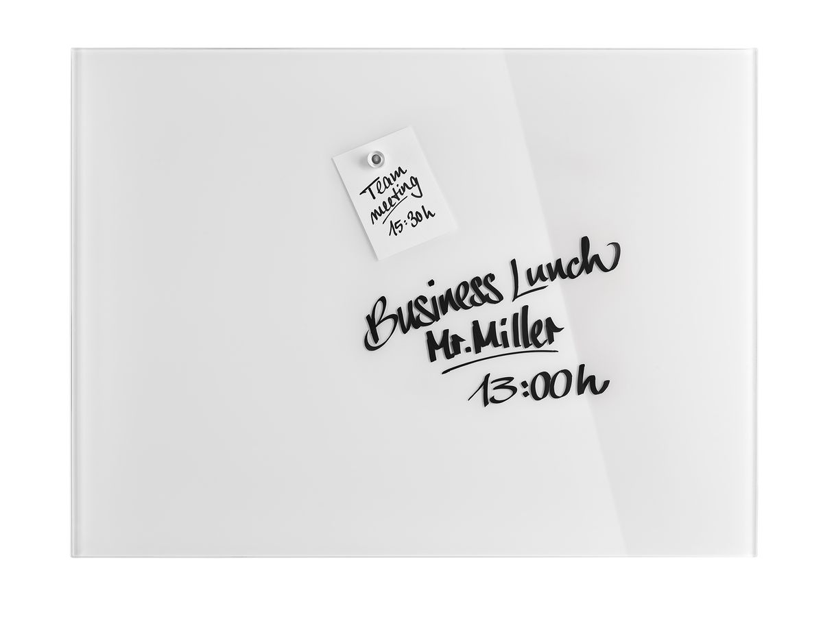 MAGNETOPLAN Design-Glasboard 800x600mm 13403000 bianco, magnetico (4013695057101)