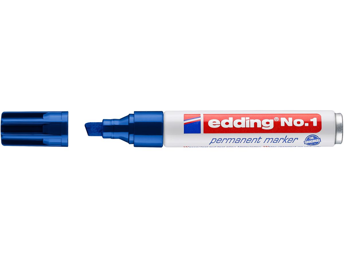 EDDING Permanent Marker No. 1 1-5mm 1-3 blu (4004764000531)