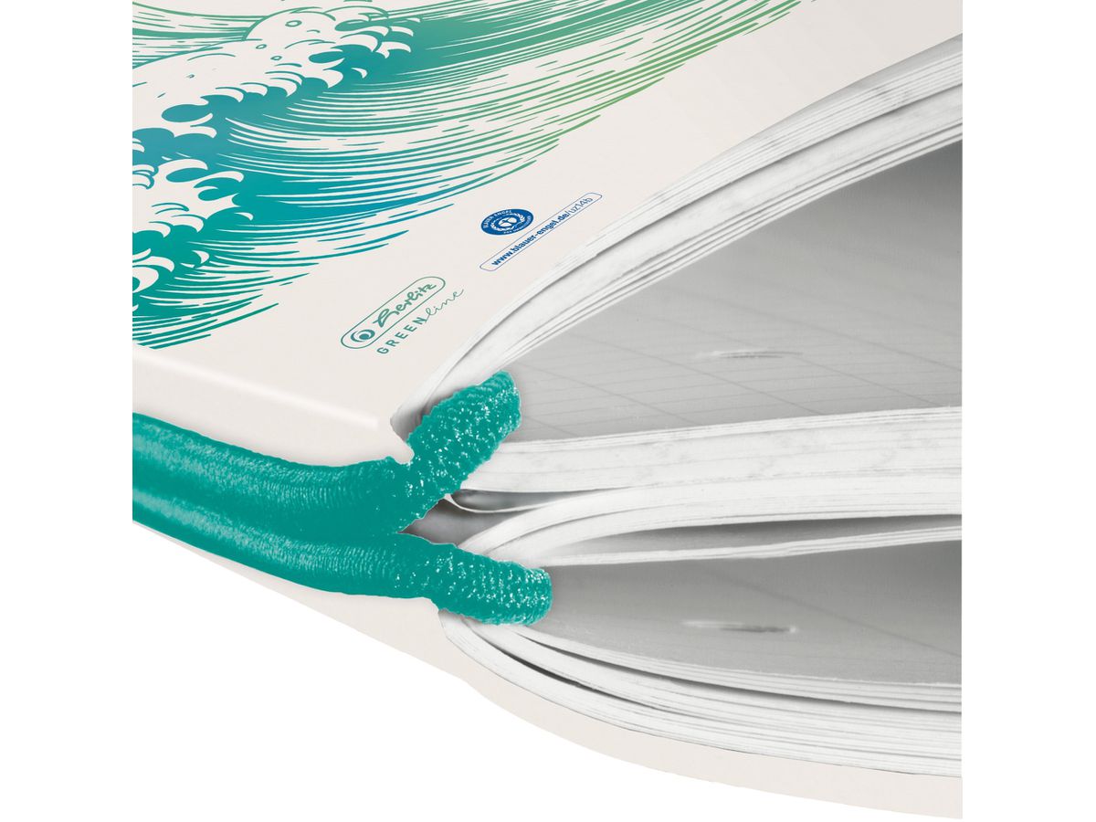 HERLITZ Carnet de notes My Book 50033645 A4 gREENline vague 80f.quad. (4008110260068)