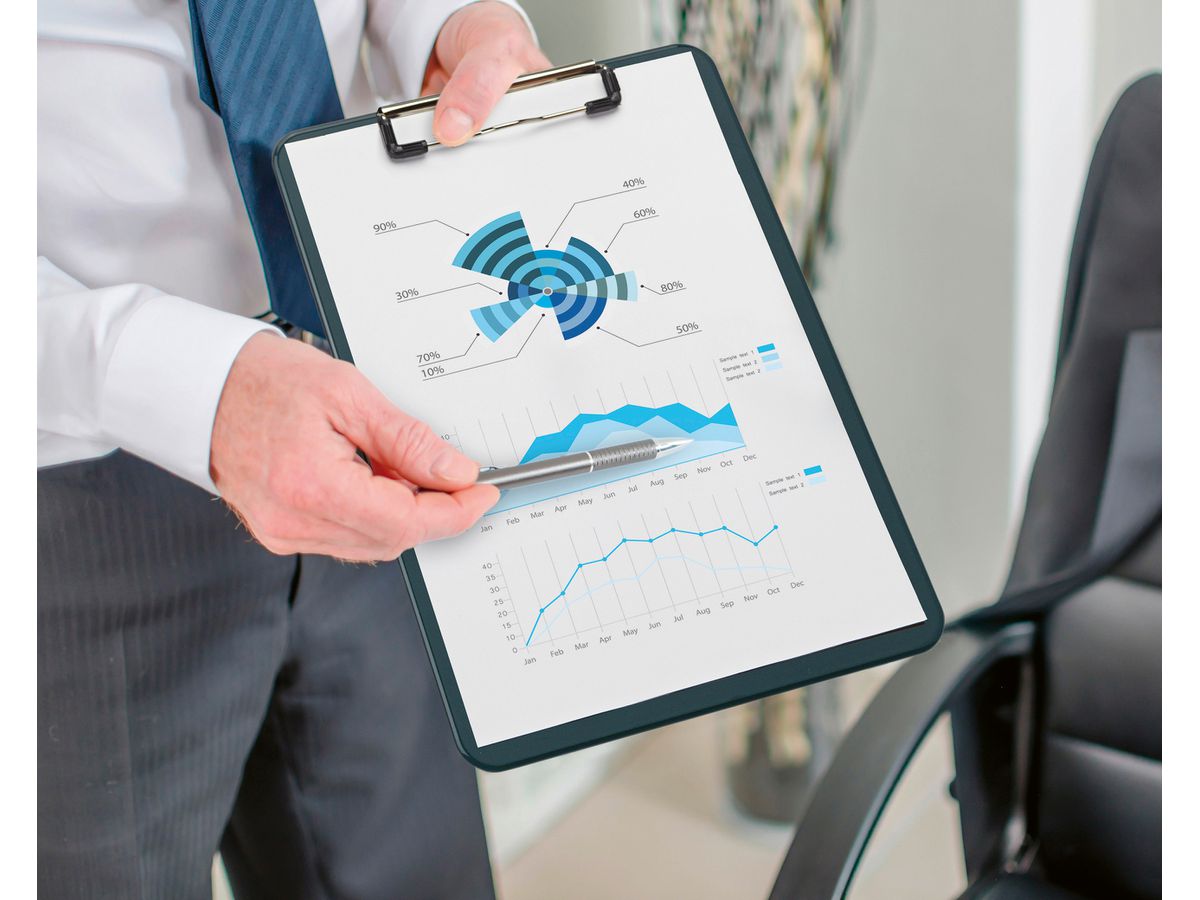 MAUL Sottomano PP A4 2.59 con clipnero (4002390034913)