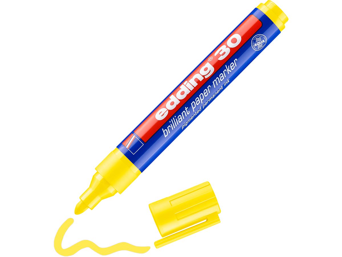 EDDING Permanent Marker 30 1,5-3mm 30-5 jaune (4004764064458)