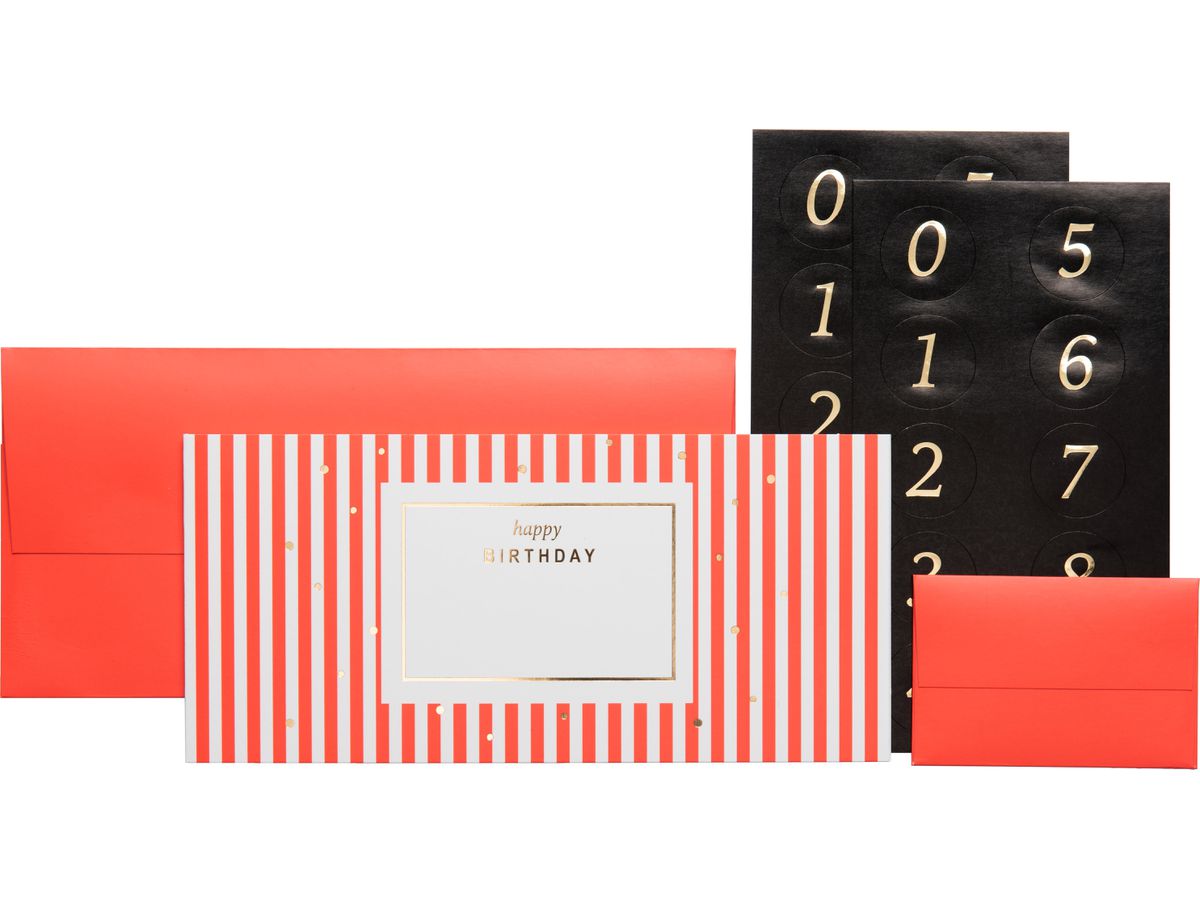 STEWO Pochette bons Marc 2581572620 rouge FSC 11x23cm (7630050834015)