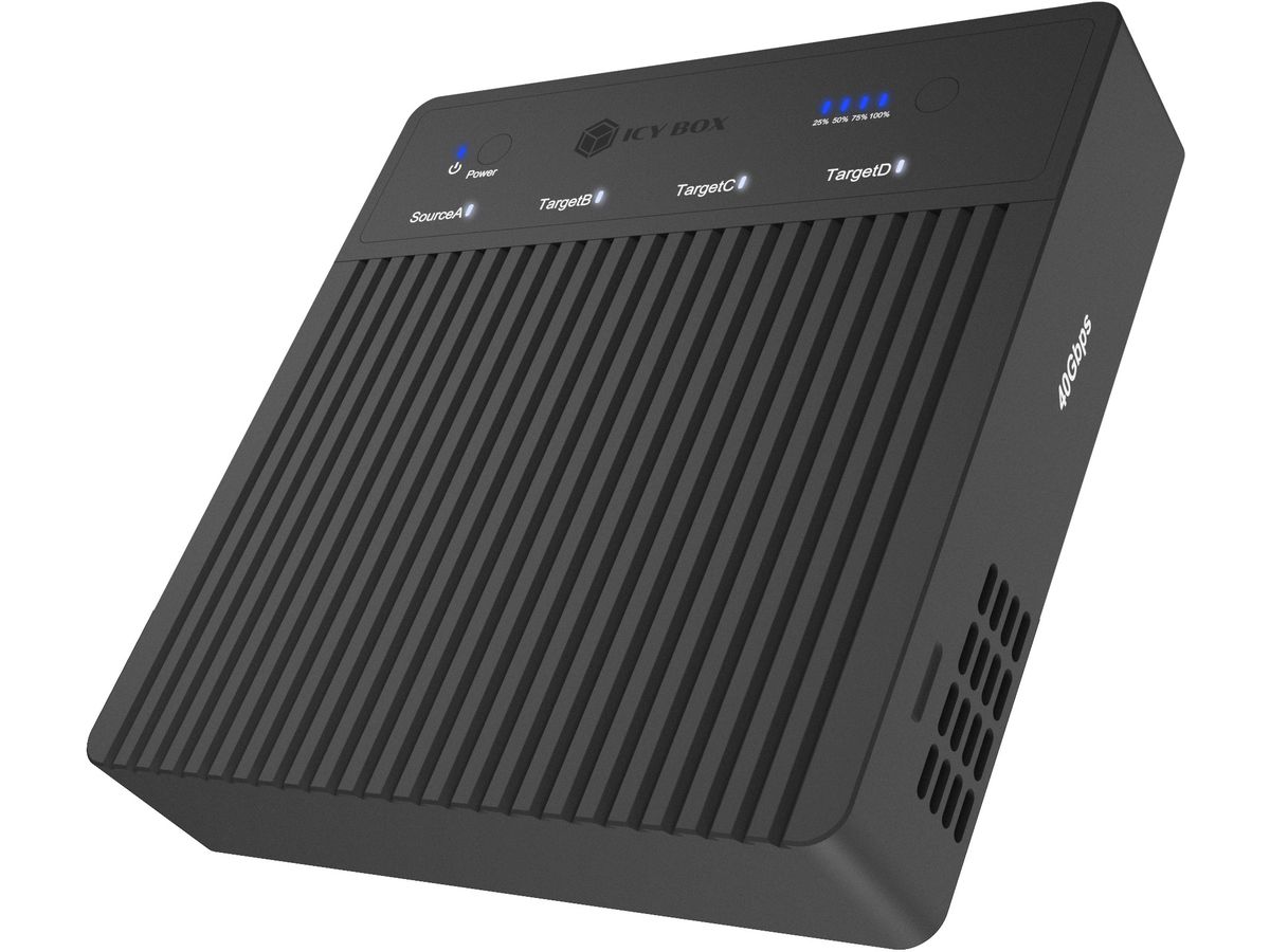 ICY BOX Docking & CloneStation IB-4013MCL-C4 4x M.2 NVMe SSD, USB4 (4250078174868)