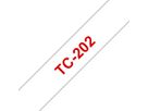 PTOUCH Nastro, plastific.rosso/bianco TC-202 PT-3000 12 mm (4977766050531)