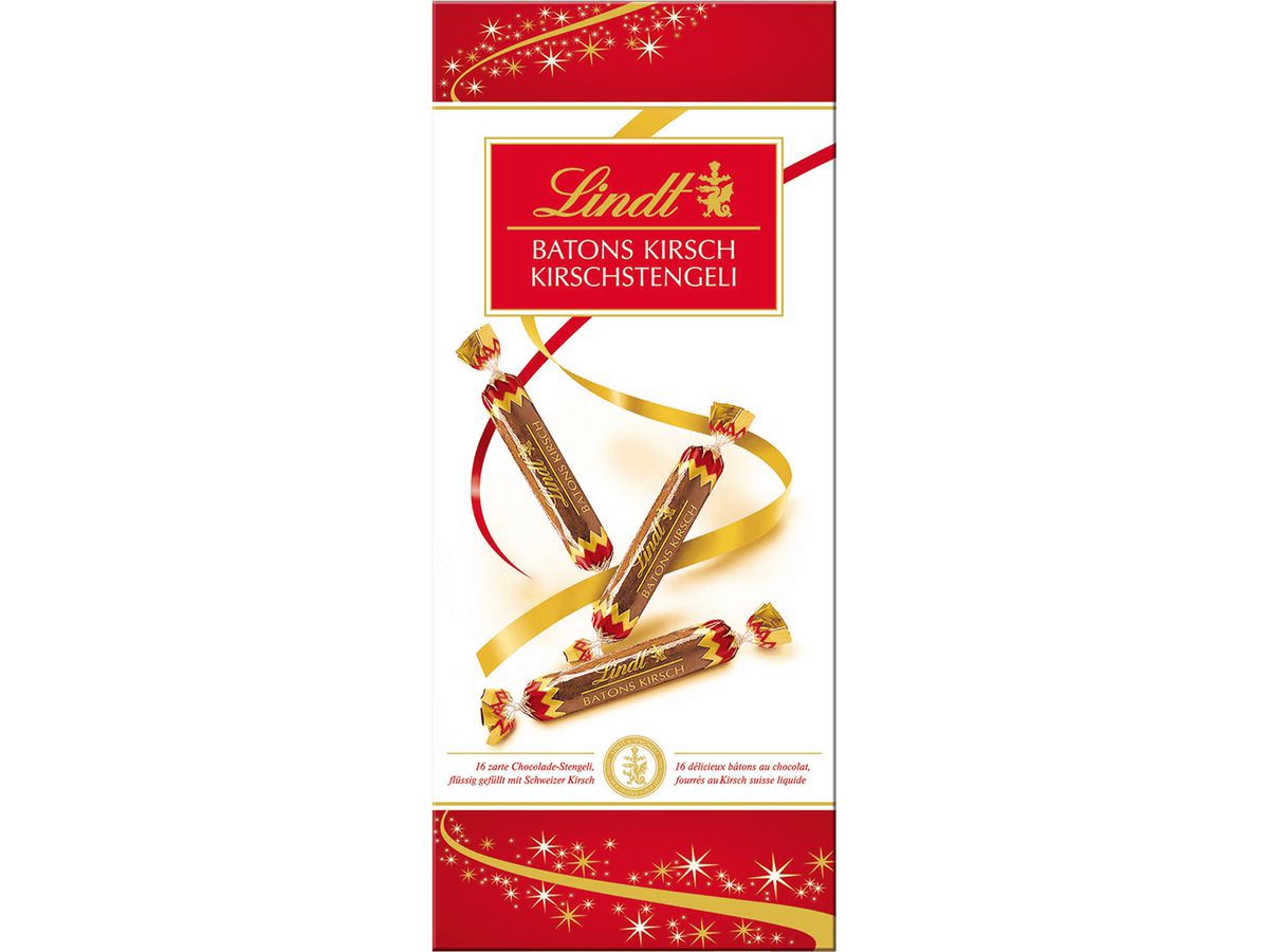 LINDT Bâtons Kirsch 470504 125 g (7610400098649)