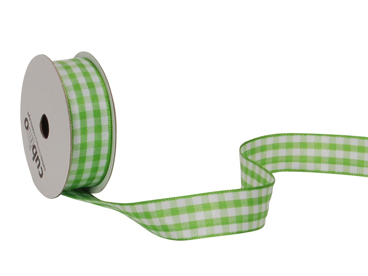 SPYK Band Cubino Vichy 1746.1554 15mmx3m grün-weiss (7611475158214)