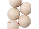 I AM CREATIVE Boules en bois brut 25mm 4530.25 Bois de hêtre 5 pièces (7611983157983)