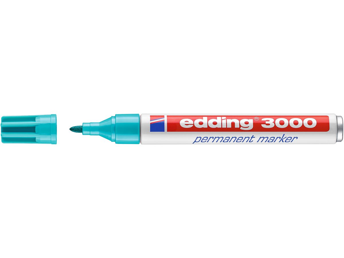 EDDING Permanent Marker 3000 1,5-3mm 3000-14 türkis (4004764008094)