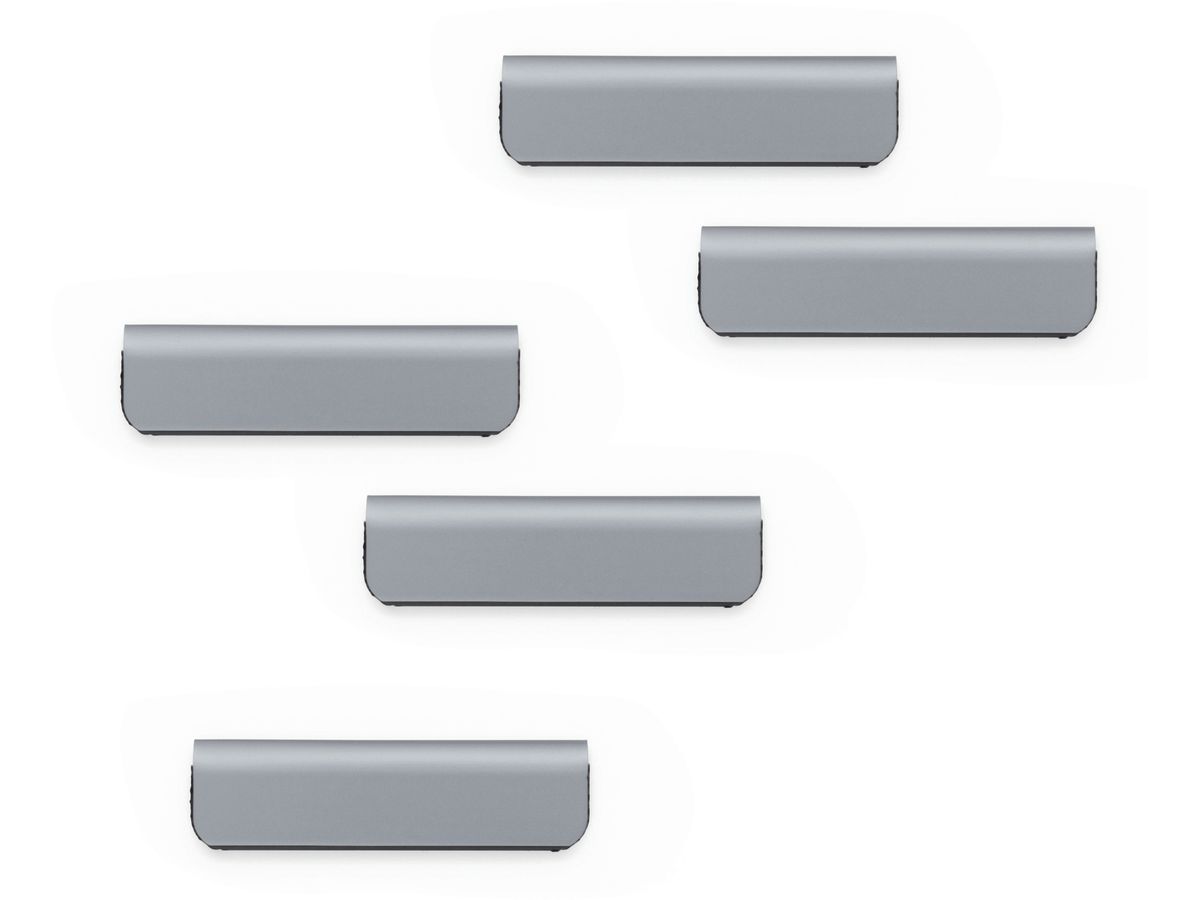 DURABLE DURAFIX Clip 60mm 470523 metallic silver 5 pezzi (4005546991986)