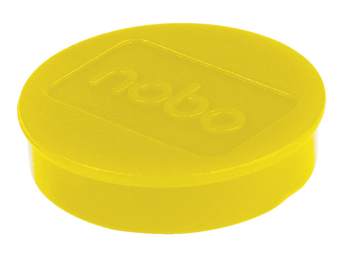 NOBO Calamita rotonda 38mm 1915309 giallo 10 pezzi (5028252611312)