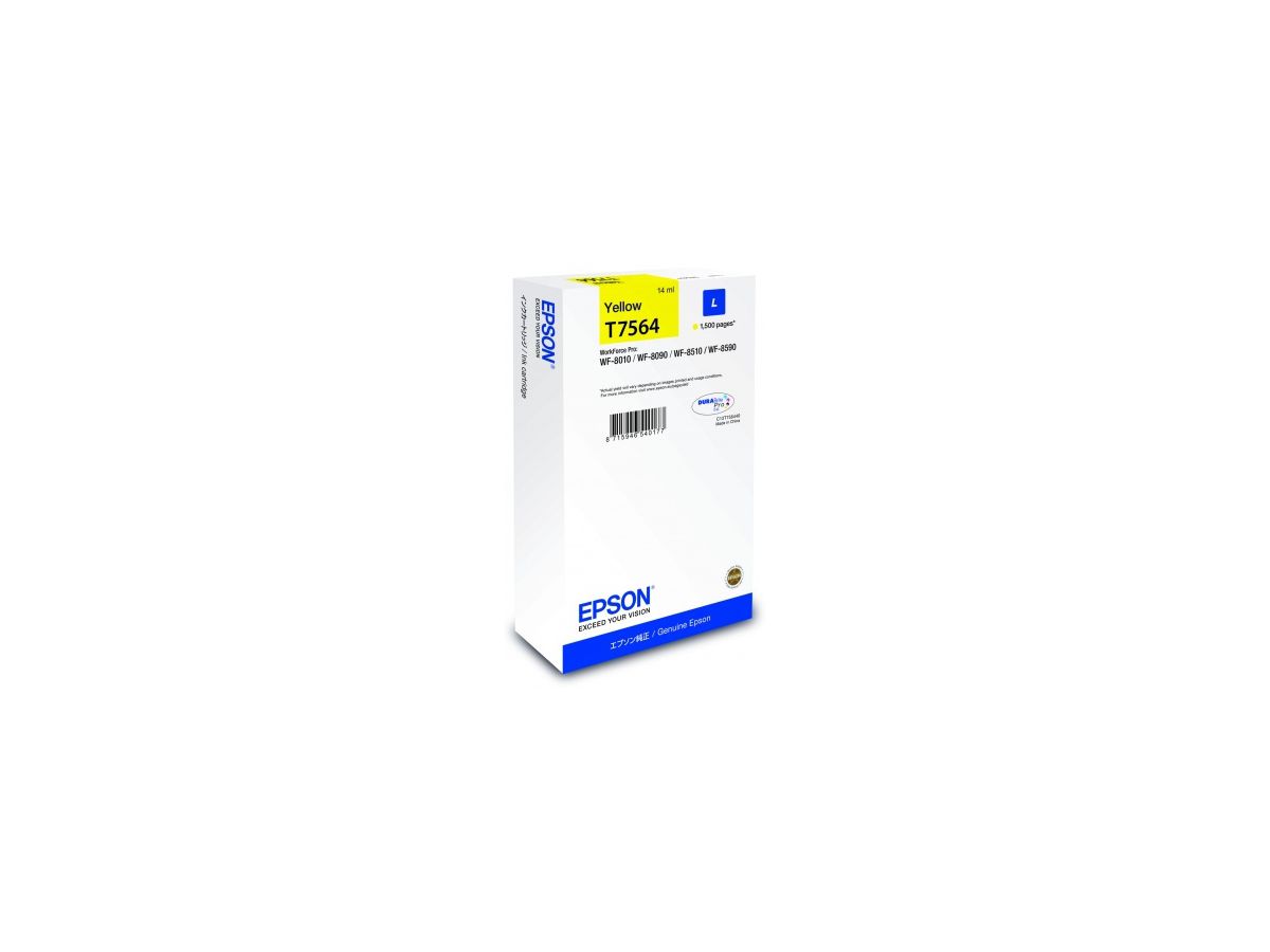 EPSON Cart. d'encre L yellow T75644N WF 8010/8090 1500 pages (8715946726946)