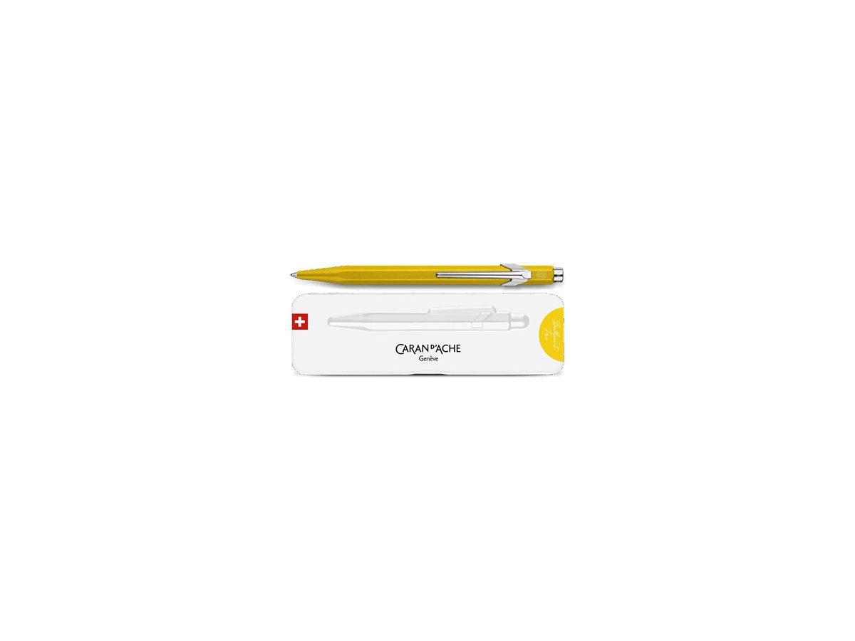 CARAN D'ACHE Stylo à bille 849 Colormat-X 849.743 jaune, Slimpack (7630002352000)