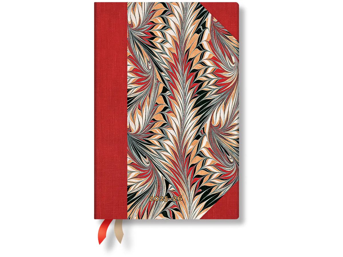 PAPERBLANKS Agenda Rubedo Mini 25/26 FF0955-0 1W/2S 13M FR HOR SC 9.5x14cm (9780349709550)