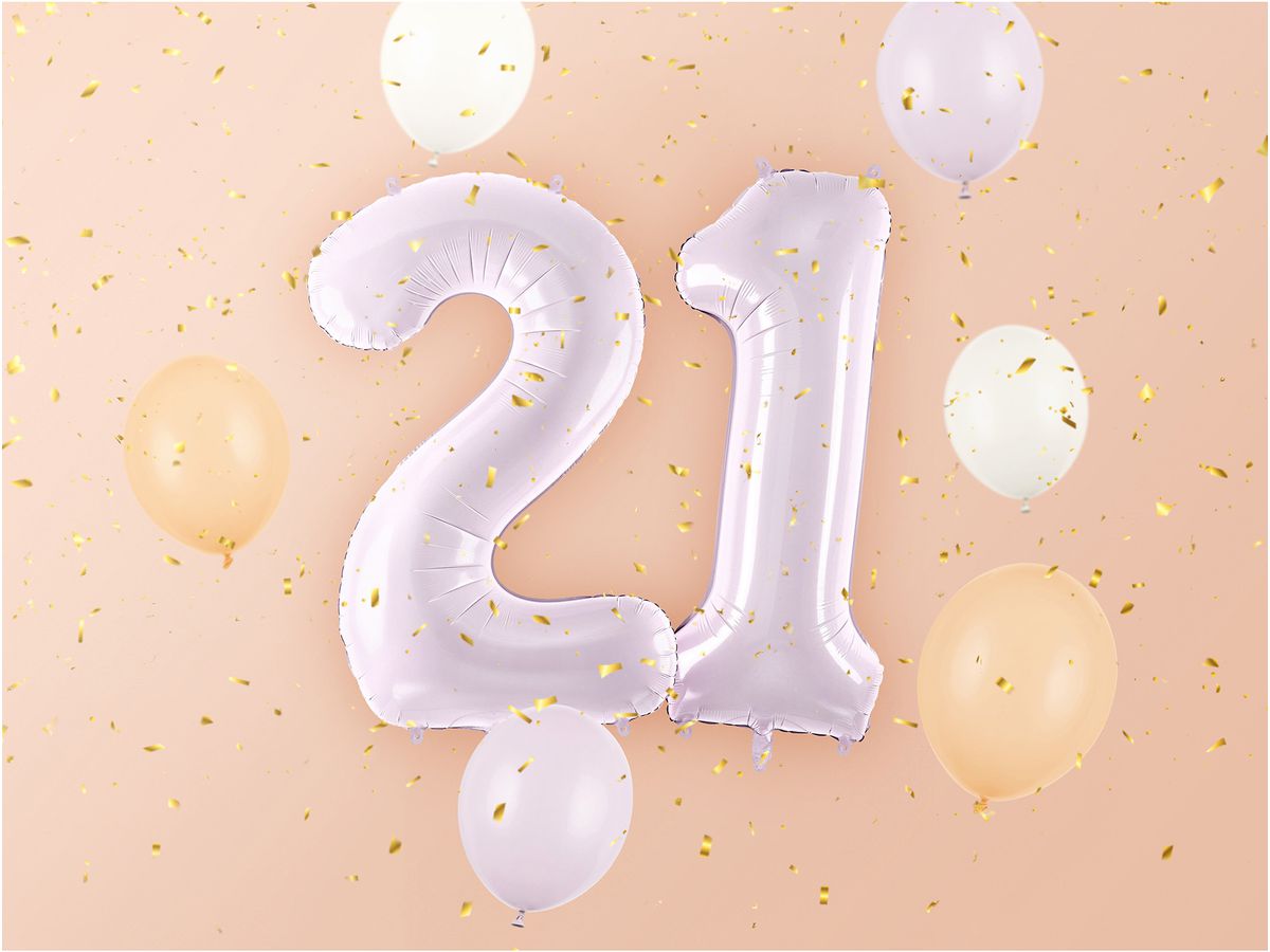 PARTYDECO Palloncino in foil no. 2 72cm FB230G-2-014 viola (5904555052543)