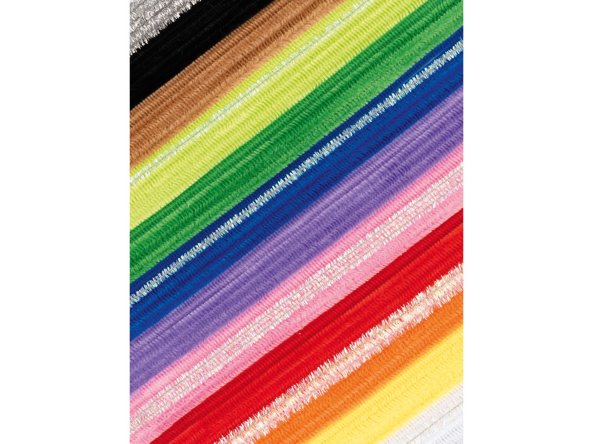 FOLIA Chenille Mix Jumbo 30cm 778709 coleurs assorties 700 pieces (4001868136456)