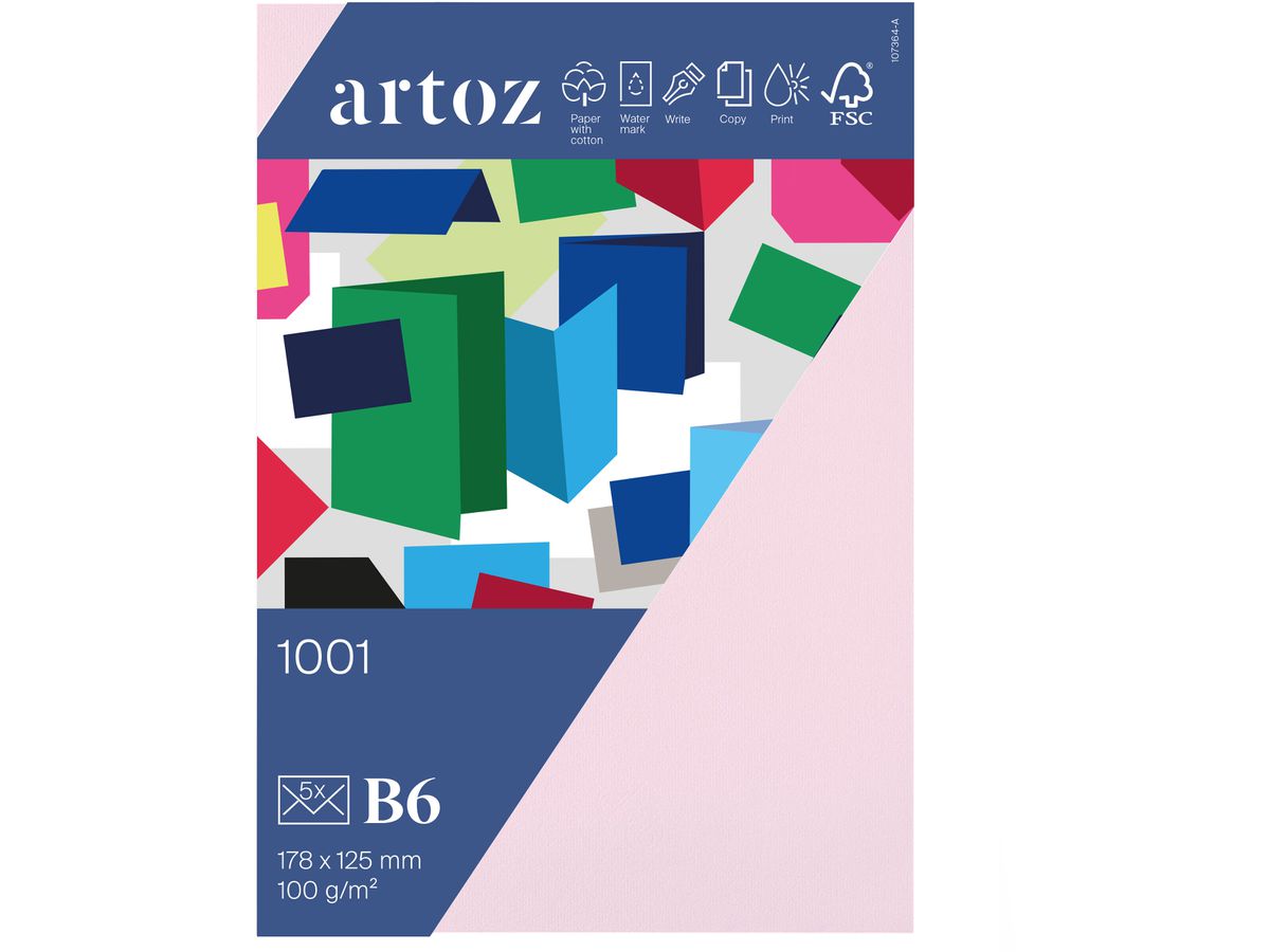 ARTOZ Enveloppes 1001 B6 10736418-483 100g, fleur cerisier 5 pcs. (7612996684657)