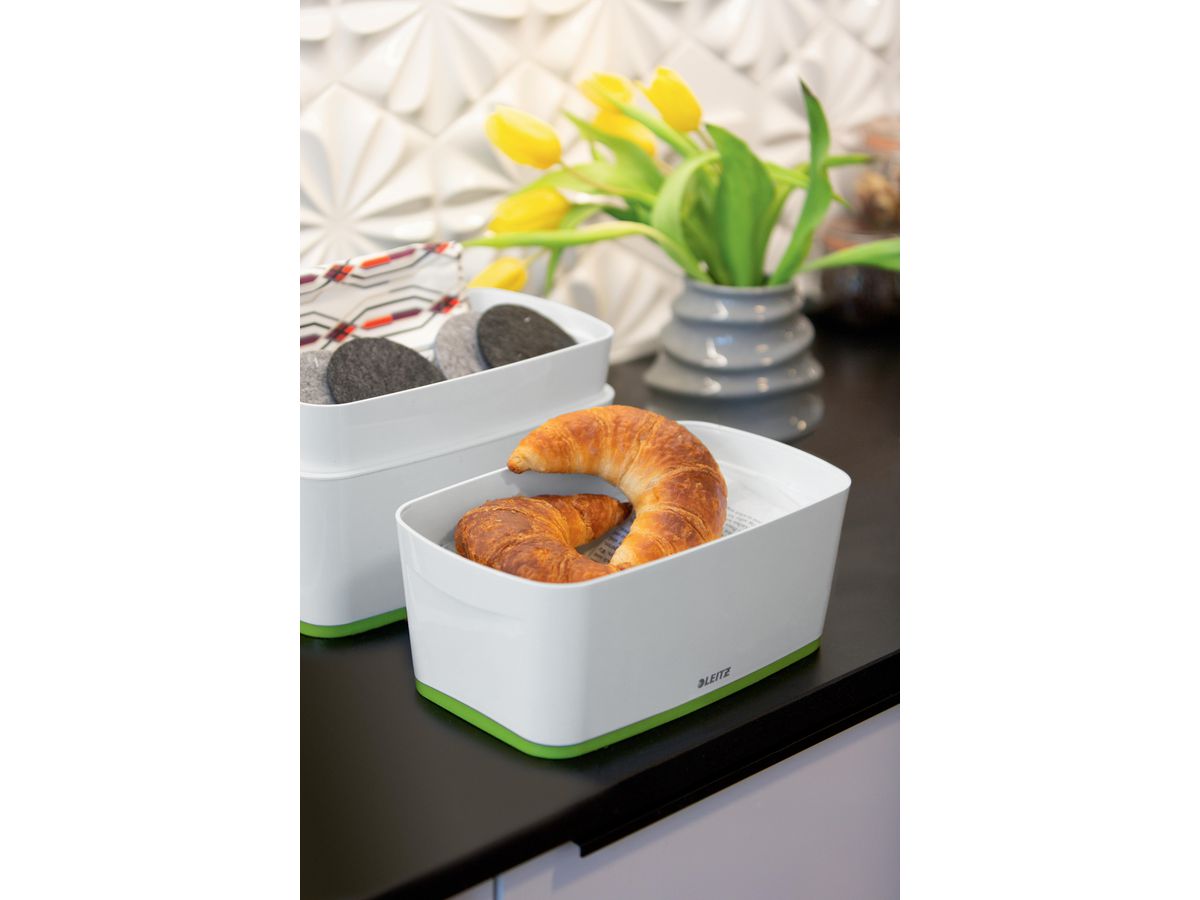 LEITZ MyBox S avec couvercle 5lt 5229-10-54 blanc/vert (4002432123629)