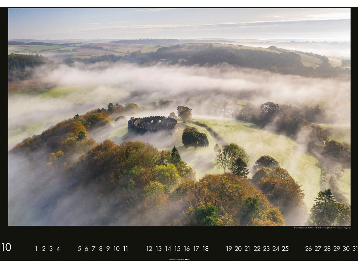 WEINGARTEN Calendario 2026 2951900+26 Die Erde von oben DE 68x49cm (9783839901632)