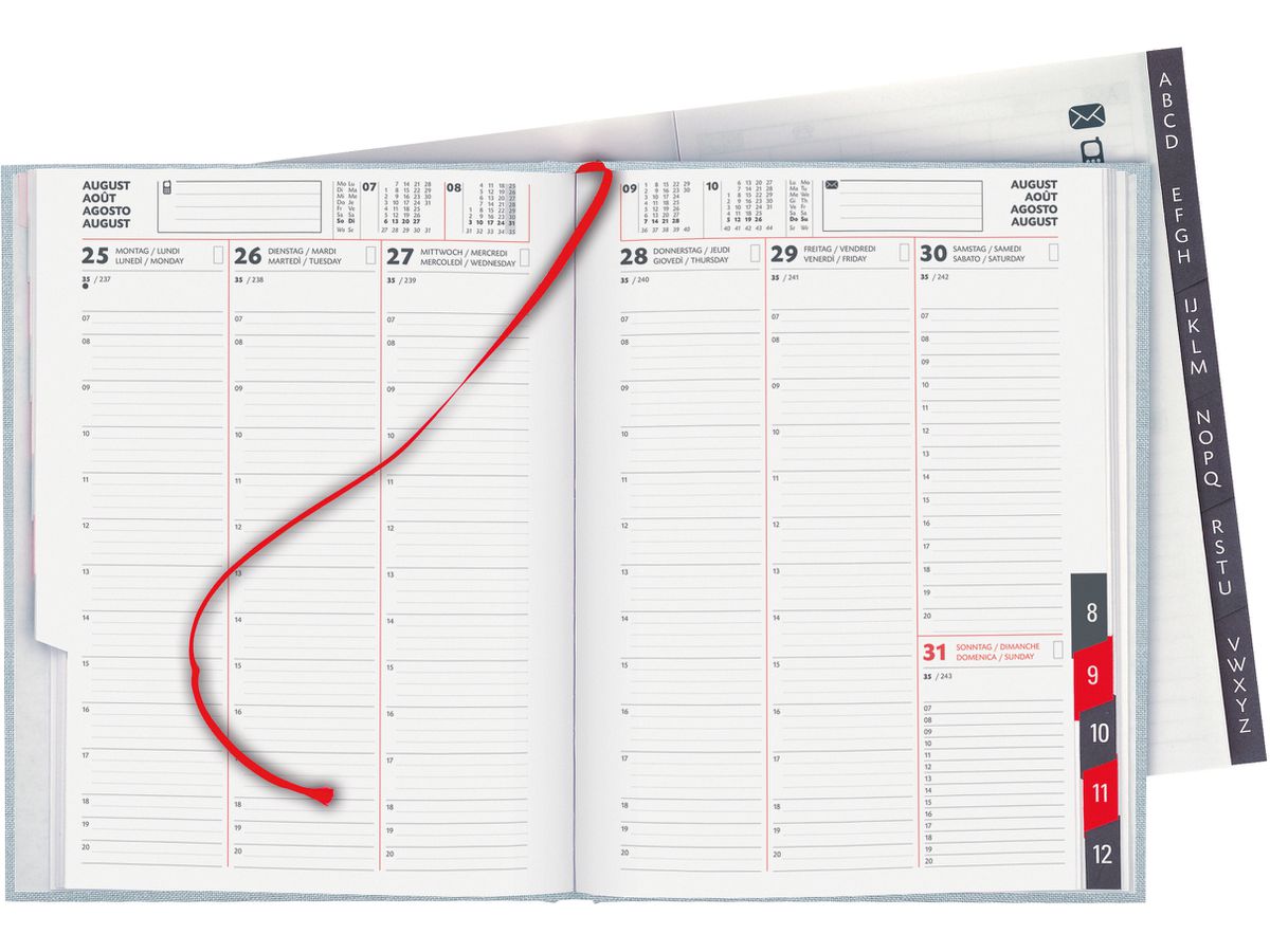 BIELLA Agenda Oraio 2026 809301060026U 1S/2P azzurro ML 17.8x23.5cm (7611365524358)