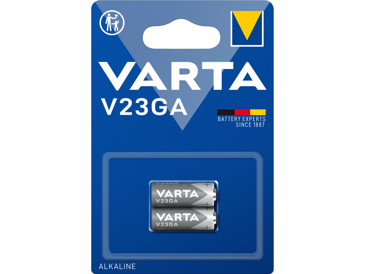 VARTA Knopfzellenbatterie 4223101402 V23GA/8LR932 2 Stück (4008496747313)