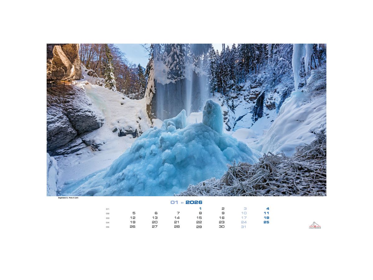 CALENDARIA Bildkalender 2026 9783036205267 Mountain Waters ML 45x34cm (9783036205267)