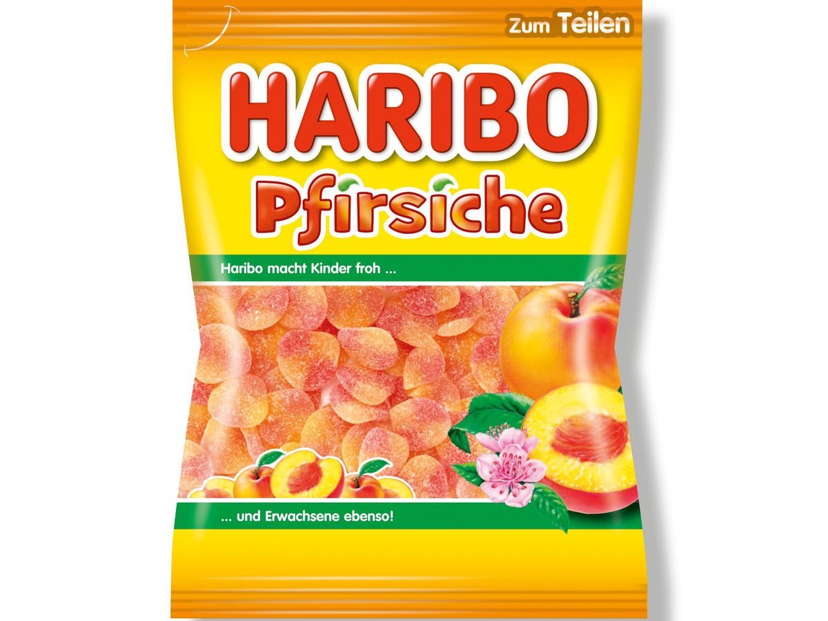 HARIBO Les pêches 35668 Sac 200g (9002975380539)