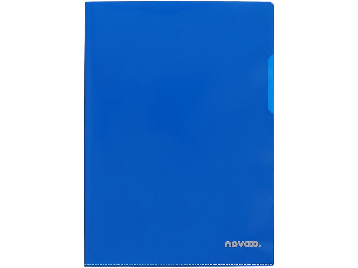 NOVOOO Pro Sichtmappen 140my A4 400197771 blau glatt 100 Stück (9010729075280)