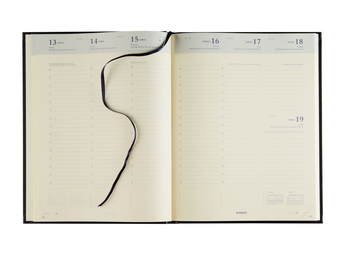 BREPOLS Agenda Concorde Lima Ku. 2026 0.240.1256 1S/2P blu 21x27cm (5412303005081)