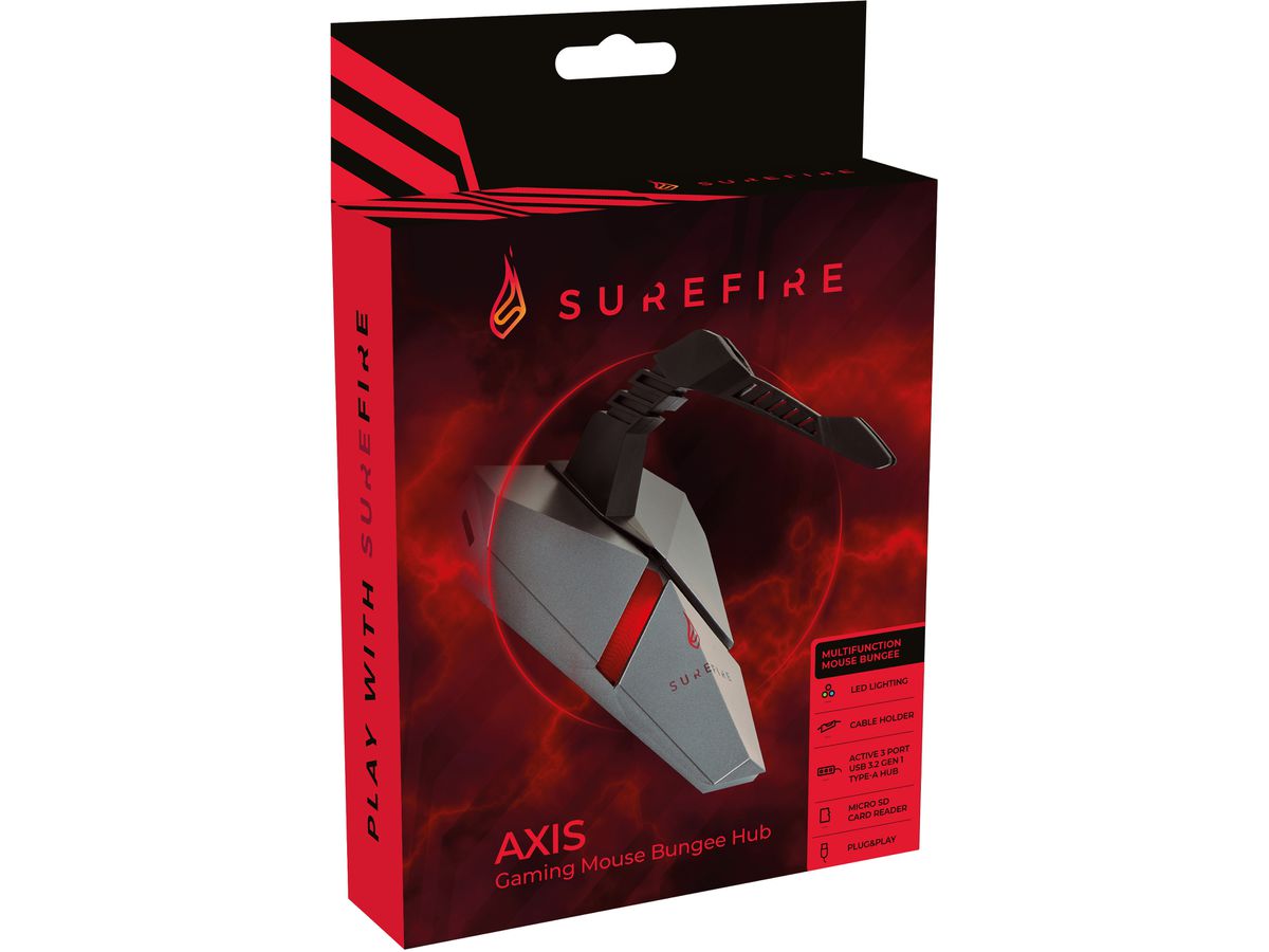 SUREFIRE Mouse Bungee Hub 48814 Axis Gaming (0023942488149)