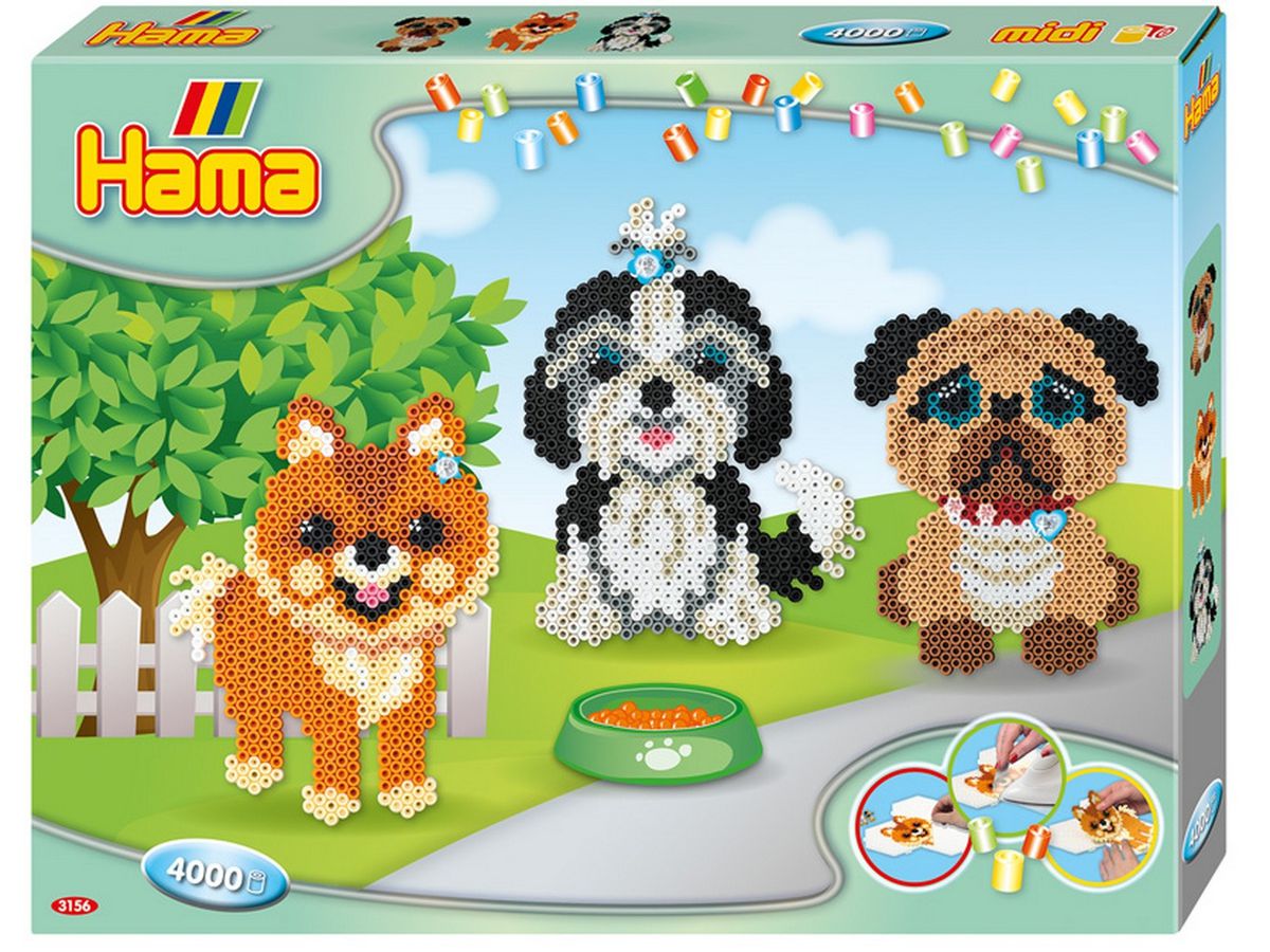 HAMA Set des Perles Midi G1013156-0 Dog Lovers (0028178031565)
