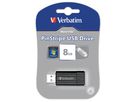 VERBATIM USB-Drive Pin Stripe 8GB 49062 black (0023942490623)