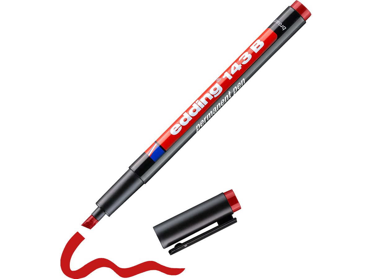 EDDING OHP-Marker permanent B 143-2 rot (4004764001200)