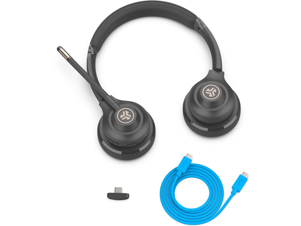 JLAB Go Work Headset IEUHBGOWORKRBLK4 Wireless, Black (0812887019569)