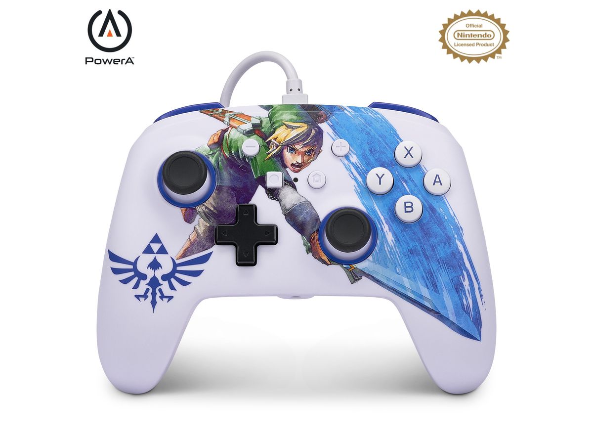 POWER A Enhanced Wired Controller 1526548-01 Master Sword Attack, NSW (0617885028649)