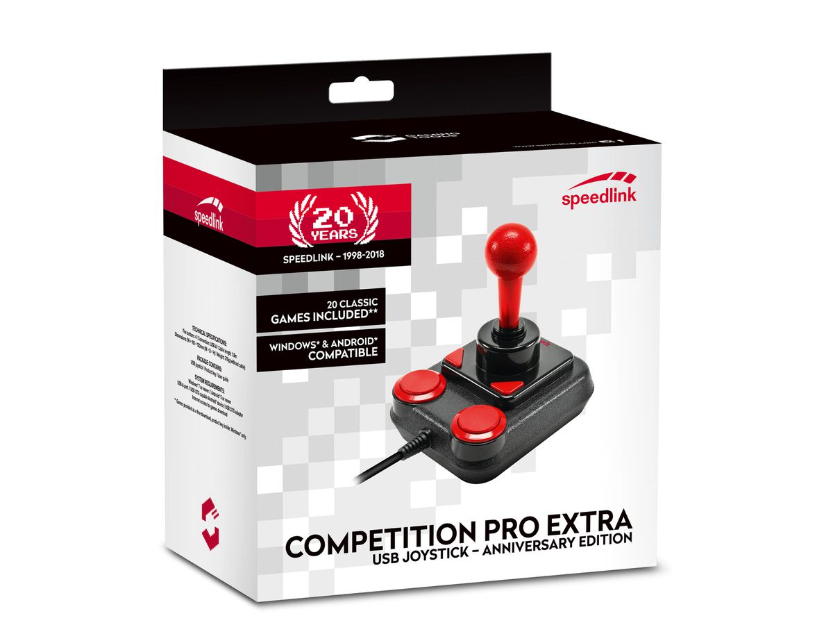 SPEEDLINK Competition Pro Joystick SL-650212-BKRD USB, Black/Red (4027301553833)